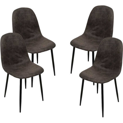 SEDIA IMBOTTITA IN TESSUTO TECNICO 52X44C88 CM COLORE GRIGIO