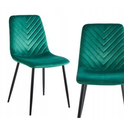Sedia imbottita in velluto GREEN Furnitex per il SOGGIORNO Moderno