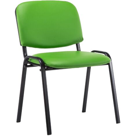 Sedia impilabile Ken similpelle verde