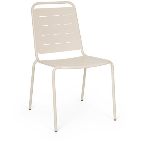 Sedia in Acciaio E-coating con finitura opaca Beige