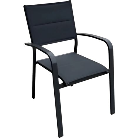SEDIA IN ALLUMINIO ANTRACITE E TEXTILENE ANTRACITE
