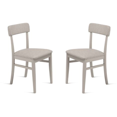 Sedia in ecopelle Ghiaccio con struttura in legno LIPSIA 2 sedie