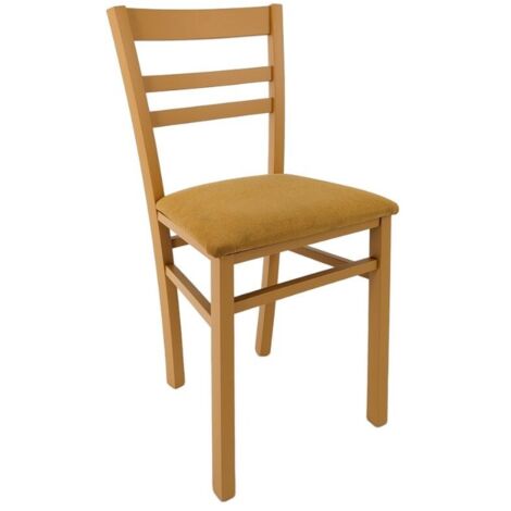 Sedia in legno Cromica colore mango