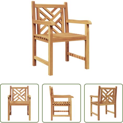 Sedia in legno -  Sedia 2 pcs Marrone 60 x 58 x 90 cm Legno di teak solido