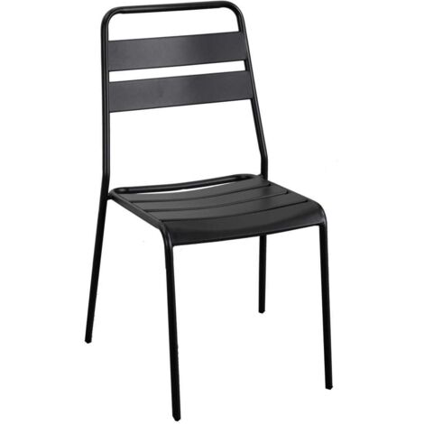 Sedia in Metallo Antracite mod. Rovigo