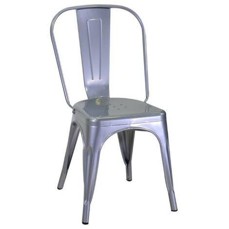 Sedia in Metallo Bristol Singola Grigio