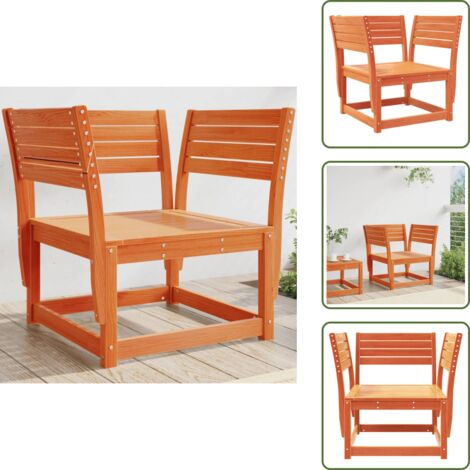 Sedia in pino - vidaXL Sedia da Giardino Marrone Cera in Legno Massello Pino -