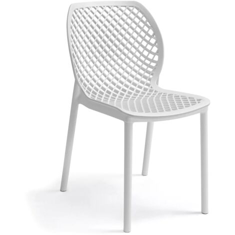 SEDIA IN POLIPROPILENE 'ARIA' bianco  - BICA