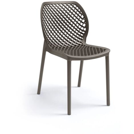 SEDIA IN POLIPROPILENE 'ARIA' taupe  - BICA