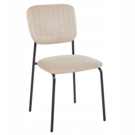 Sedia in velluto beige K19-FX