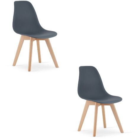 Sedia KITO - ardesia scura x 2