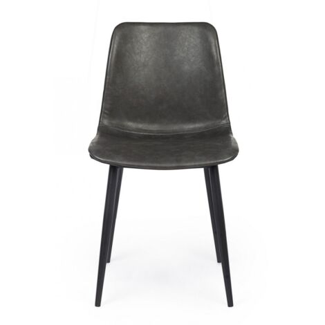 SEDIA KYRA PU ANTRACITE VINTAGE