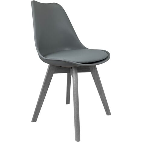 SEDIA LELIA PP/PU 48X57X81 Grigio/Grigio - 1 Sedia
