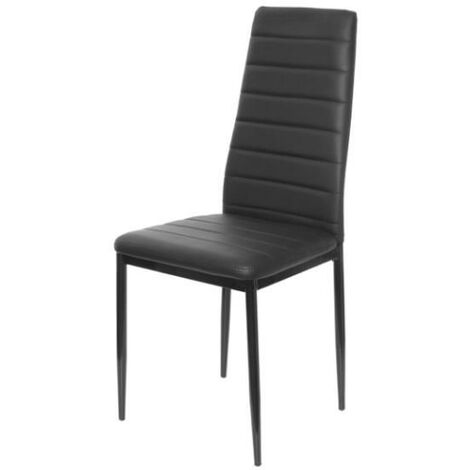 main image of "Sedia Living Imbottita Cm 52X42X96,5 Nera"
