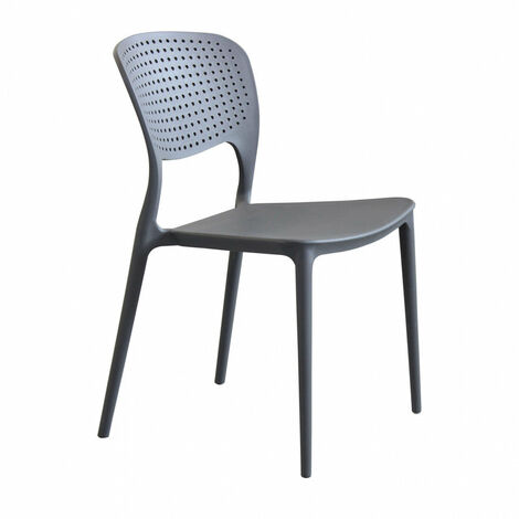 Sedia Mets 56x46x80 h cm in Plastica Taupe