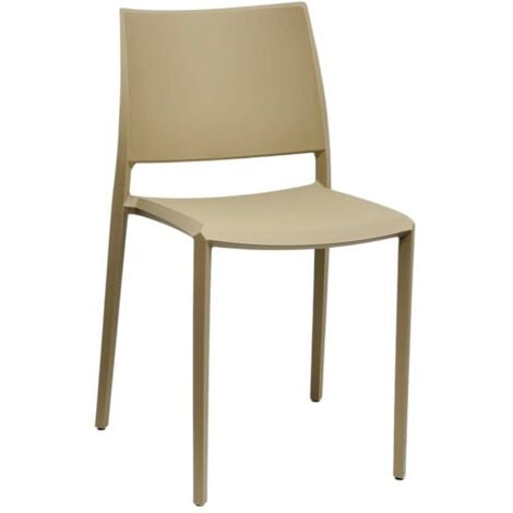WS DESIGN Sedia Milano Polipropilene Ristorante Bar Natural