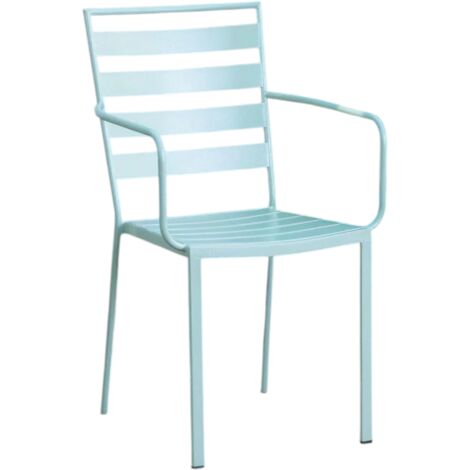 SEDIA MOD. SANTORINI EVO IN ACCIAIO VERDE MENTA