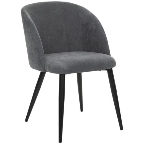 Sedia Modello Celeste Grigia con Gambe Nere