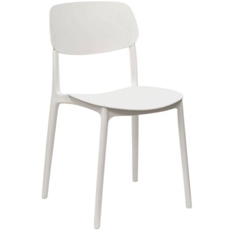 WS DESIGN Sedia Moderna Polipropilene Ristorante Bianco Mod. Ortigia