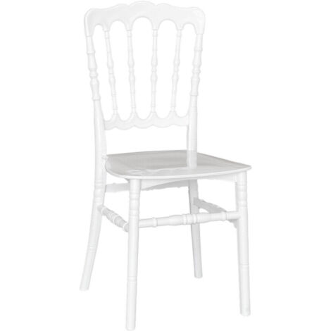 Sedia napoleon in plastica bianca modello rinforzato