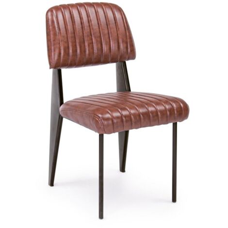 SEDIA NELLY ARANCIO SCURO VINTAGE