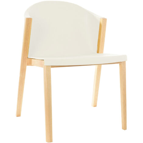 Sedia Pärumm Juansan 61x87,5x78,5 cm Legno in Faggio Bianco