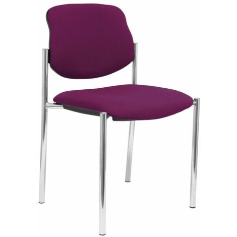 Sedia per Reception Villalgordo Piqueras y Crespo BALI760 Viola Ecopelle