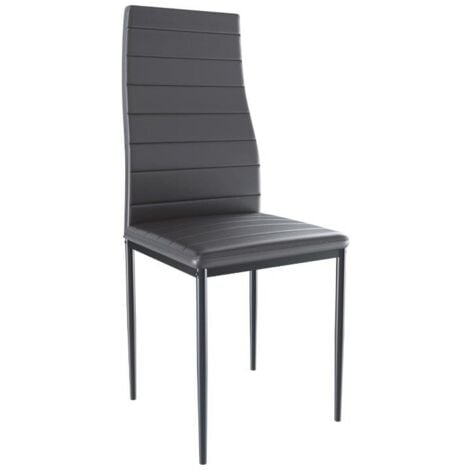 SEDIA PERGAMINO ECOPELLE NERO
