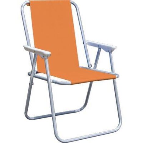 Sedia pic nic domus acciaio/poly arancio cm 57x47 h.cm 75