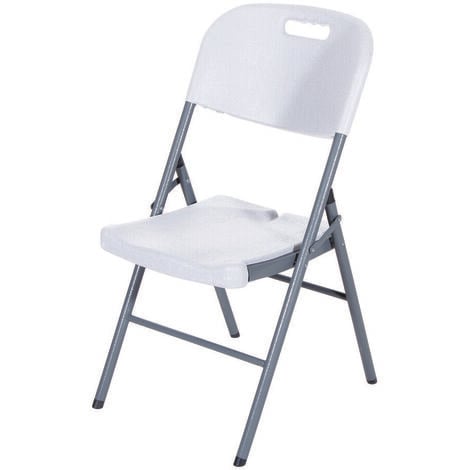 LIFEINGARDEN SEDIA PIEGHEVOLE 'CATERING' cm 45 x 50 H 88 cm - col.bianco