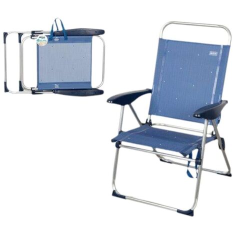 Sedia Pieghevole Aktive Azzurro 65 x 60 x 38 cm