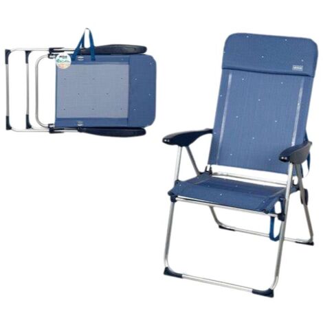 Sedia Pieghevole Aktive Azzurro 65 x 60 x 43 cm
