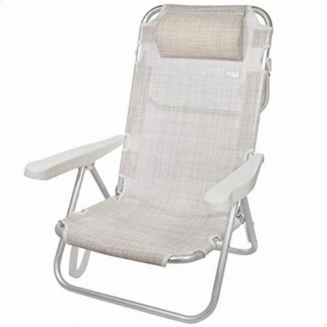 Sedia Pieghevole Aktive Bianco 48 x 46 x 84 cm Spiaggia