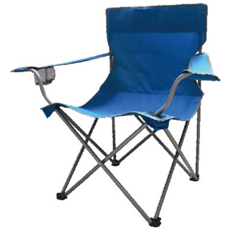 SEDIA PIEGHEVOLE BLU 50X50XH85CM CON BRACCIOLI