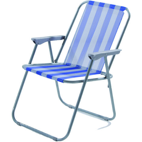SEDIA PIEGHEVOLE cm. 44x52x75 h col. Bianco/Blu