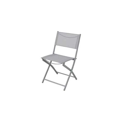 SEDIA PIEGHEVOLE CON SEDUTA IN TEXTILENE  colore:grigio  cm.51x46x81h.  peso kg.2,8    VETTE
