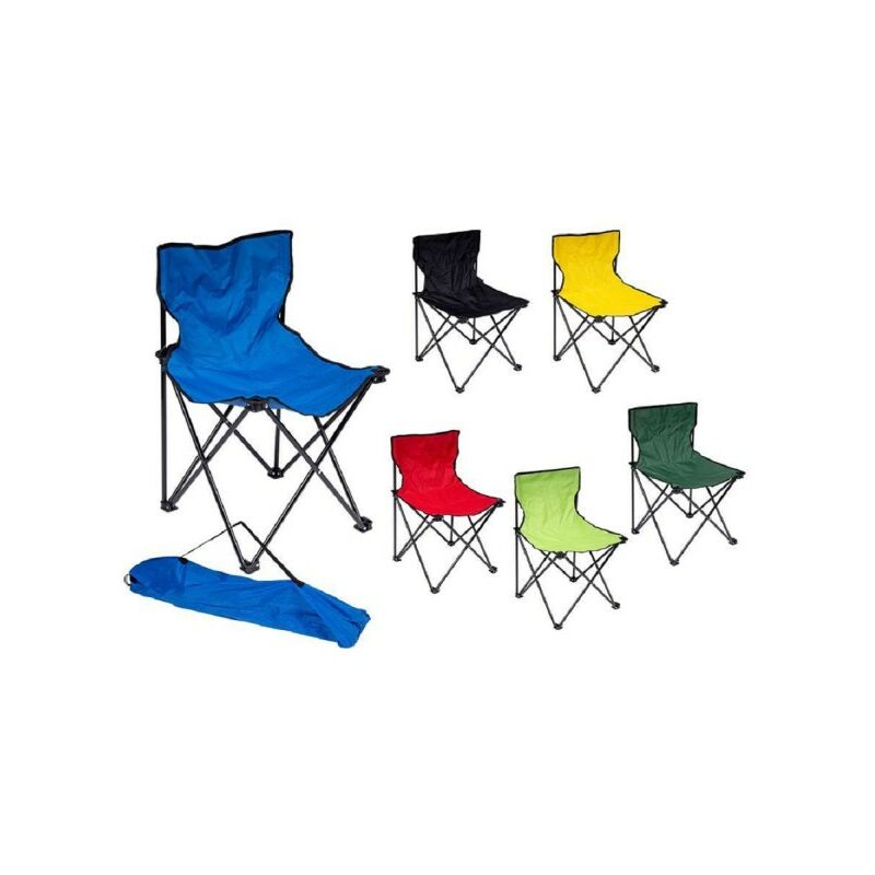 Trade Shop Traesio - Chaise Pliante Camping Jardin Pique-nique Pêche Portable Avec Sac 6497042