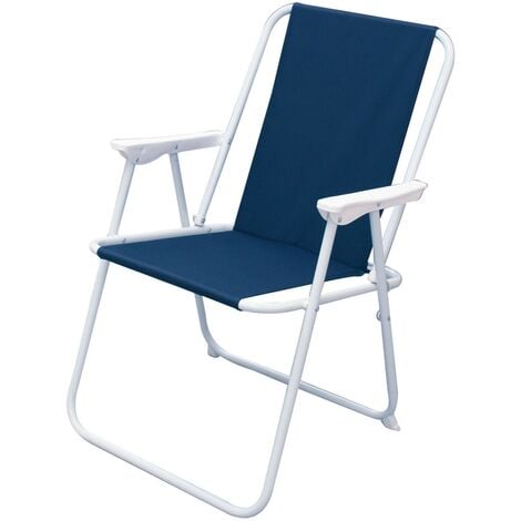 Sedia pieghevole da spiaggia e campeggio Cayo Largo colore blu