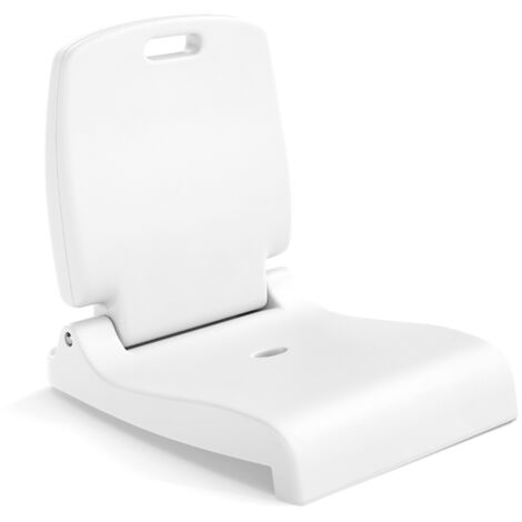 Sedia pieghevole esterno maniglia supporto schiena Sedie piscina bordo piscina foro drenaggio Bianco
