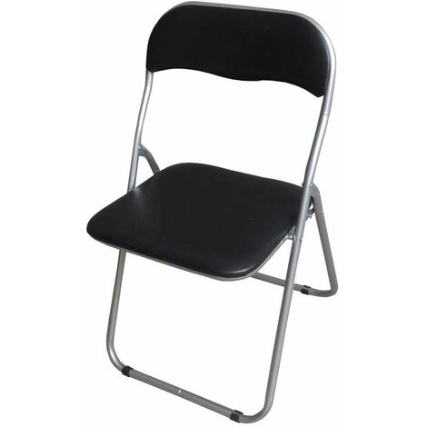Sedia Pieghevole Imbottita Nera - Confortevole e Pratica 44x45x79 cm