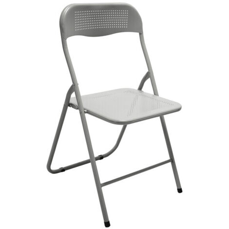 SEDIA PIEGHEVOLE METALLO POLO BIANCO- 6,0 pz