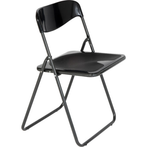 SEDIA PIEGHEVOLE POKER NERO- 1,0 pz