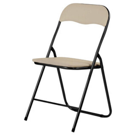 SEDIA PIEGHEVOLE POLO NERO/SABBIA- 6,0 pz