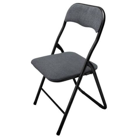 SEDIA PIEGHEVOLE POLO TESSUTO GRIGIO SCURO 27