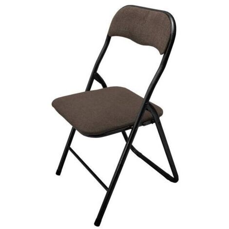SEDIA PIEGHEVOLE POLO TESSUTO MARRONE 25