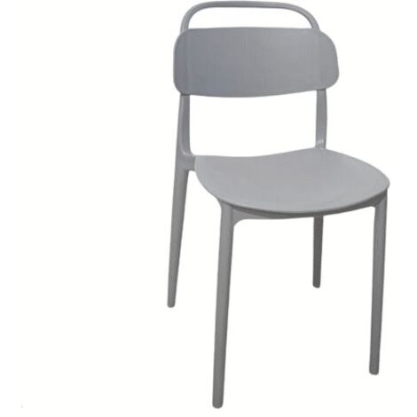 Sedia polipropilene cucina bar ristorante giardino sedie interno esterno impilabile grigio cue211
