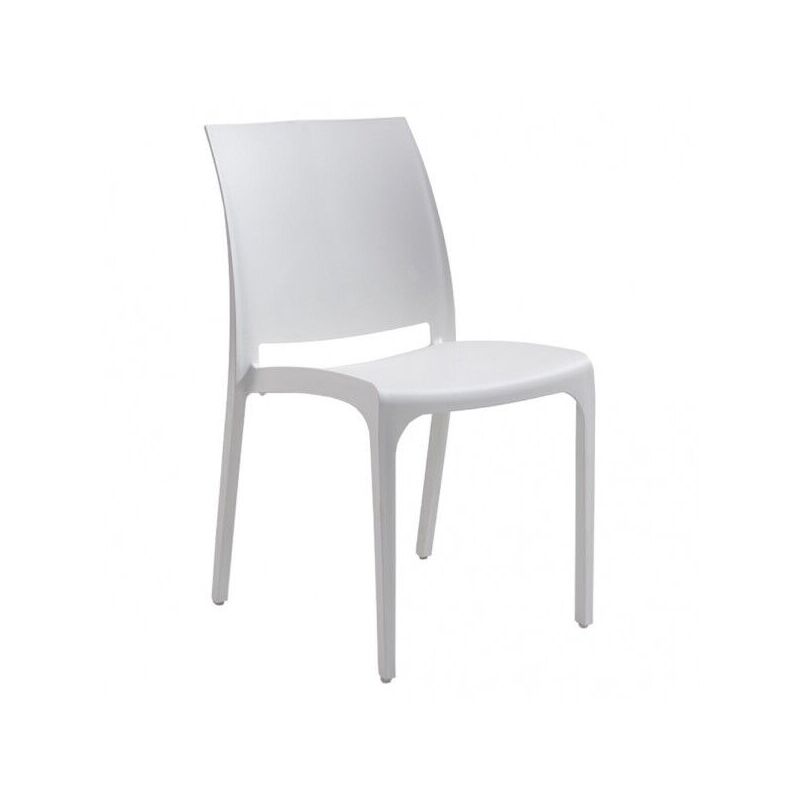 Image of Sedia polipropilene sedie bar ristorante giardino interno esterno bianco vlg