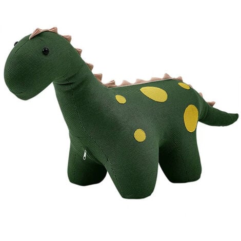 Sedia Poltrona per Bambini a Forma di Dinosauro 90x30x50 cm con Seduta Morbida Verde Scuro