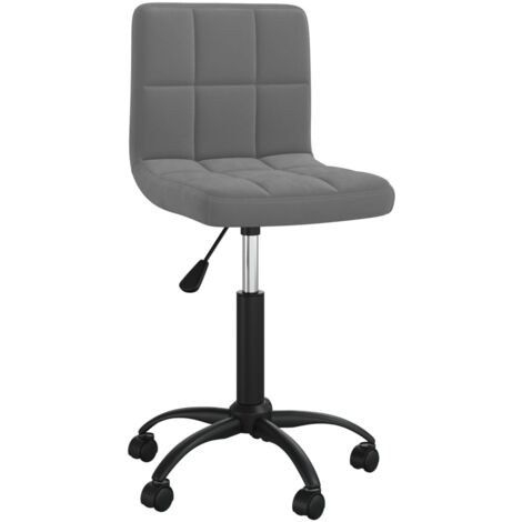 Sedia poltrona sedile girevole computer ufficio studio velluto grigio scuro 020024134