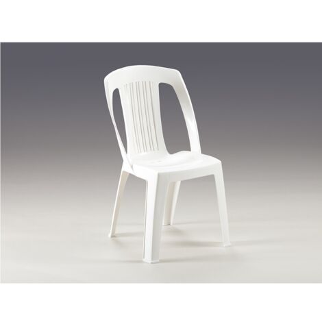 SEDIA RAIATEA BIANCA 53X53XH87CM